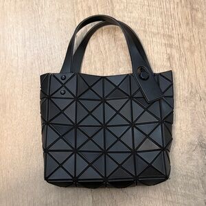 Issey Miyake Black Lucent Boxy Mini Tote